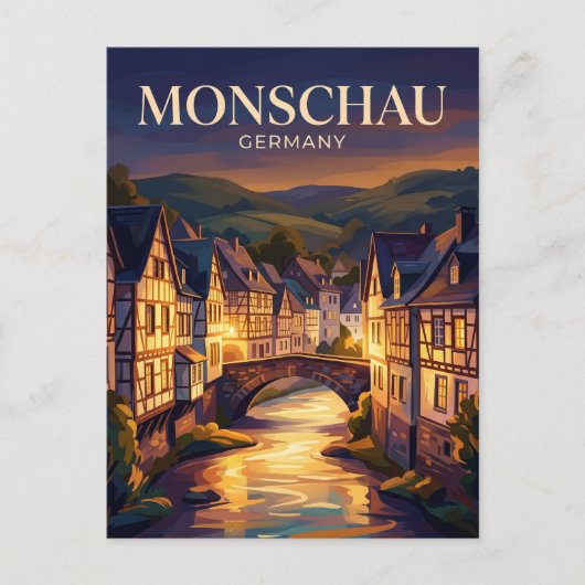 Monschau Duitsland Briefkaart (Voorkant)
