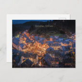 Monschau, Duitsland, feestseizoen, Briefkaart (Voorkant / Achterkant)