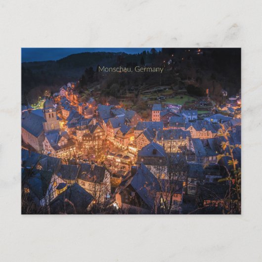 Monschau, Duitsland, feestseizoen, Briefkaart (Voorkant)