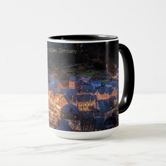 Monschau, Duitsland - feestseizoen, Mok (Voorkant rechts)