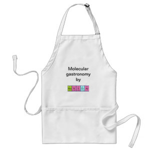 Monserat Periodieke Naam Apron Standaard Schort