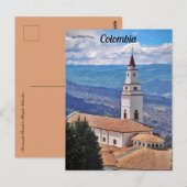 Monserratenkerk in het Briefkaart Bogota Colombia (Voorkant / Achterkant)