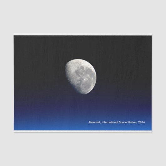 Monset, internationaal ruimtestation, ontkoppeling tissuepapier (Voorkant)