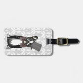 Monsieur Bulldog Bagagelabel (Voorkant horizontaal)