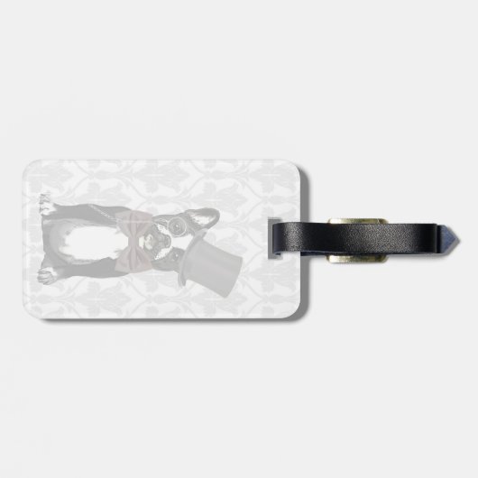 Monsieur Bulldog Bagagelabel (Achterkant horizontaal)