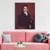Monsieur de Norvins , 1811-12 Canvas Afdruk (Insitu (Woonkamer))