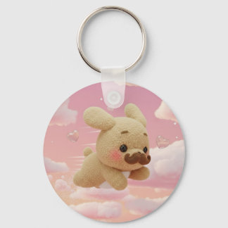 Monsieur Dog: Gepersonaliseerde Japanse Yumekawa K Sleutelhanger