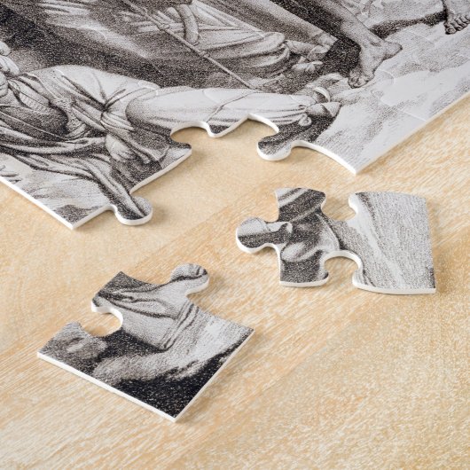 Monsieur Drovetti en zijn volgelingen met behulp v Legpuzzel (Zijkant)