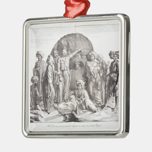 Monsieur Drovetti en zijn volgelingen met behulp v Metalen Ornament (Links)