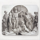 Monsieur Drovetti en zijn volgelingen met behulp v Muismat (Voorkant)