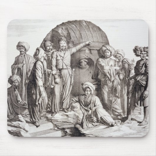 Monsieur Drovetti en zijn volgelingen met behulp v Muismat (Voorkant)