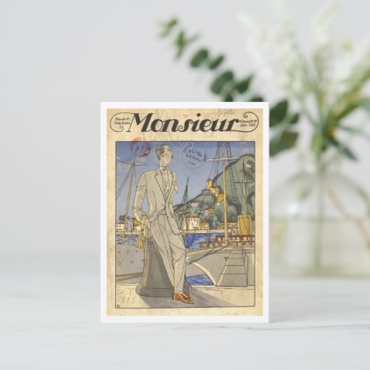 Monsieur France 1923 Briefkaart (Staand voorkant)