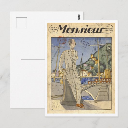 Monsieur France 1923 Briefkaart (Voorkant / Achterkant)