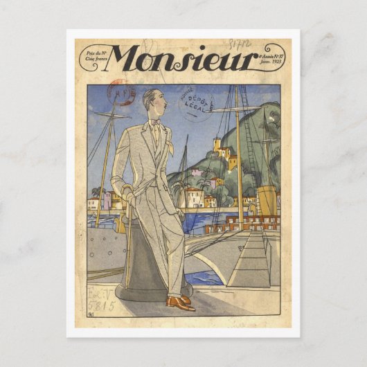 Monsieur France 1923 Briefkaart (Voorkant)