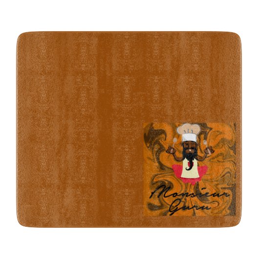 Monsieur Guru 7 Snijplank (Voorkant)