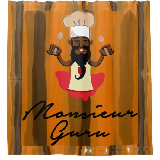 Monsieur Guru Douchegordijn (Voorkant)