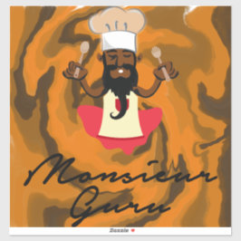 Monsieur Guru Sticker