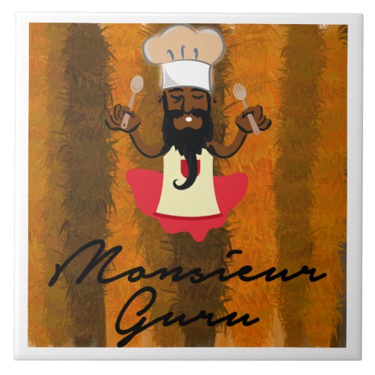 Monsieur Guru Tegeltje (Voorkant)