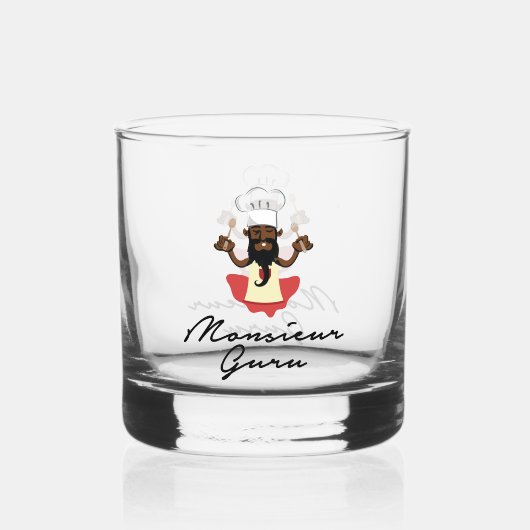 Monsieur Guru Whisky Glas (Voorkant)