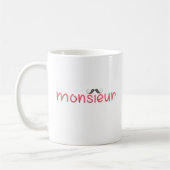 MONSIEUR Leuk Frans Quote & Mustache - Rood Koffiemok (Links)