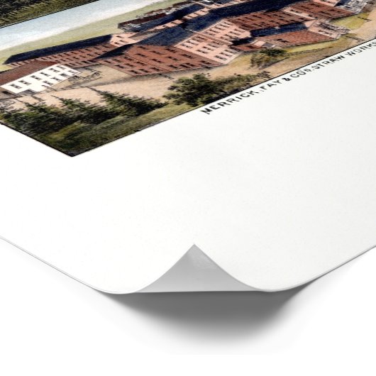 Monson, MA Panoramic Map - 1879 Poster (Hoek)