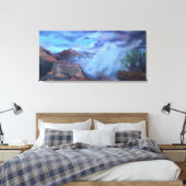 Monsoon at the Grand Canyon Canvas Afdruk (Insitu (Slaapkamer))