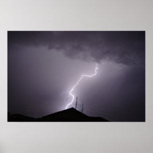 Monsoon-Bolt, Arizona Poster