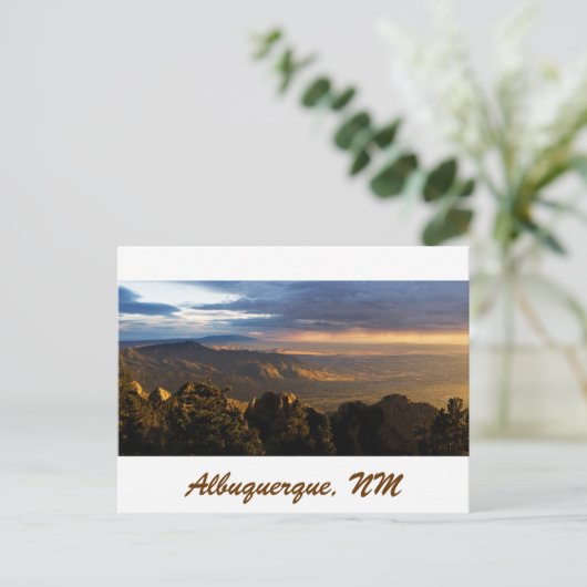 Monsoon boven Albuquerque Briefkaart (Staand voorkant)
