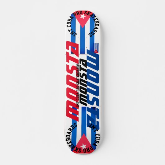 MONSTA! JMT CUBA 7 3/4-inch skateboard Deck (Voorkant)
