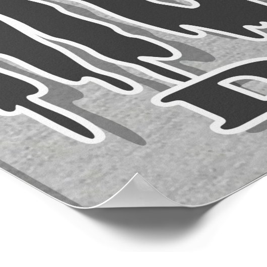 Monstah Dunk Dinosaur Basketball Poster (Hoek)