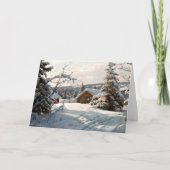 Monsted - het Landschap van de Winter in Solbelyst Kaart (Voorkant)