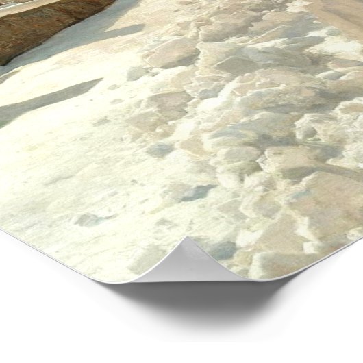 Monsted - Winter in Ponte-Campovasto, Zwitserland Poster (Hoek)