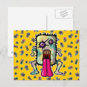 monster6 briefkaart (Voorkant / Achterkant)