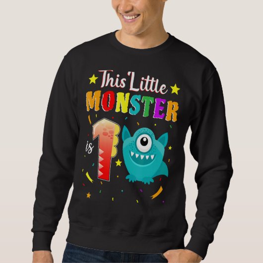 Monster 1 jaar na geboorte trui (Voorkant)