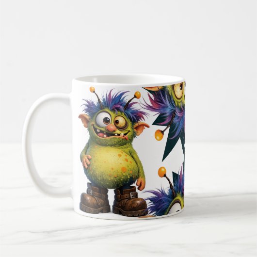 Monster 3 koffiemok (Links)