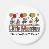 Monster 3e verjaardag Tshirts en geschenken Magneet (Voorkant)