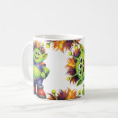 Monster 4 Haar Koffiemok (Voorkant links)