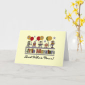 Monster 4e verjaardag Tshirts en geschenken Kaart (Gele Bloem)