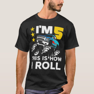 Monster 5th Birthday Gift Big people mode T-shirt