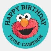 Monster Aan het eind van de | Happy Birthday Gift  Ronde Sticker (Voorkant)