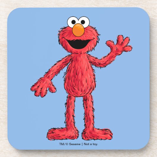 Monster aan het einde van dit artikel | Cutie Elmo Bier Onderzetter (Voorkant)