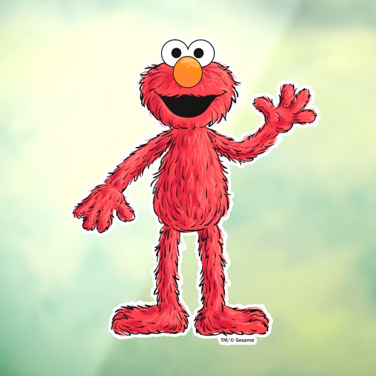 Monster aan het einde van dit artikel | Cutie Elmo Raamsticker (Vel 3)