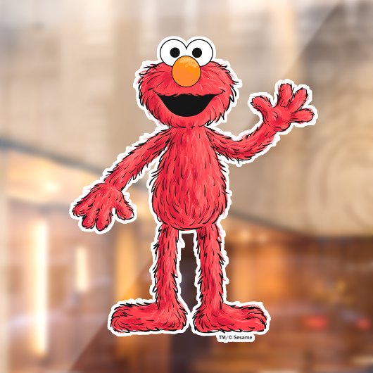 Monster aan het einde van dit artikel | Cutie Elmo Raamsticker (Vel 2)