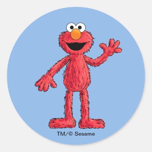 Monster aan het einde van dit artikel | Cutie Elmo Ronde Sticker (Voorkant)