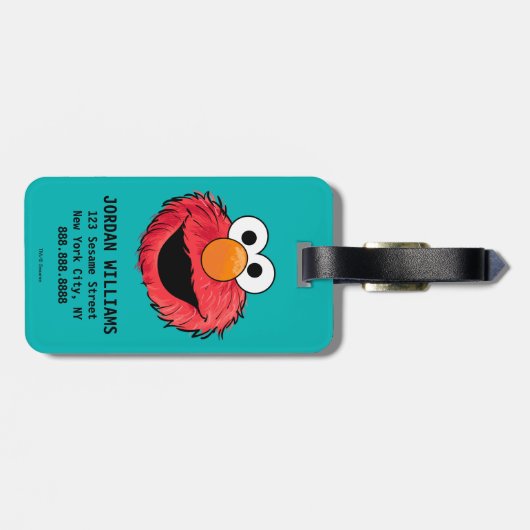 Monster aan het einde van dit artikel | Elmo Bagagelabel (Achterkant horizontaal)