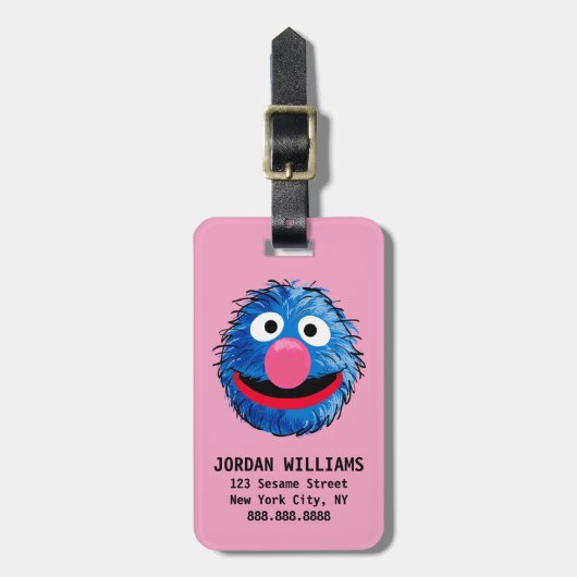 Monster aan het einde van dit artikel | Grover Bagagelabel (Voorkant verticaal)