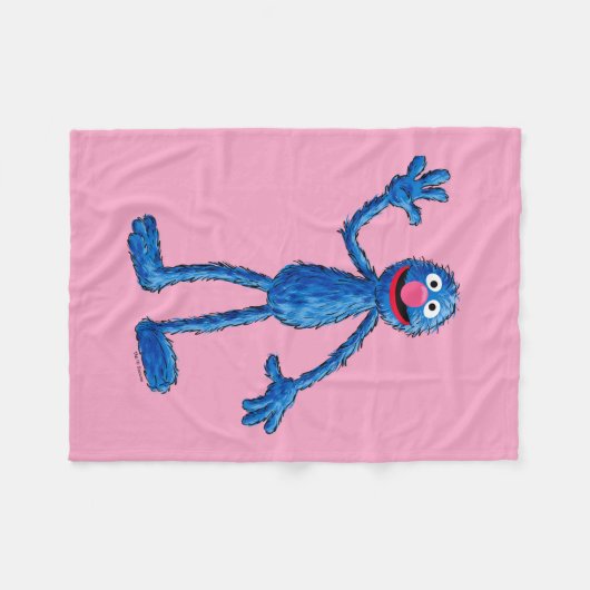 Monster aan het einde van dit artikel | Grover Fleece Deken (Voorkant (Horizontaal))