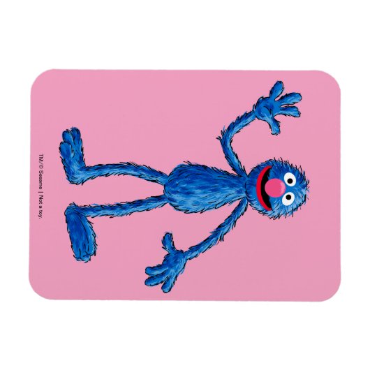 Monster aan het einde van dit artikel | Grover Magneet (Horizontaal)