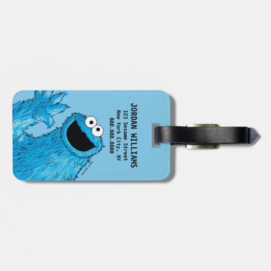 Monster aan het einde van dit artikel | Koekje Bagagelabel (Achterkant horizontaal)