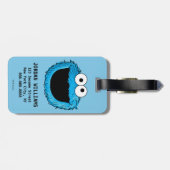 Monster aan het einde van dit artikel | Koekjesmon Bagagelabel (Achterkant horizontaal)